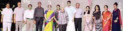 The awardees were given a citation and `1 lakh each D Sampathkumar