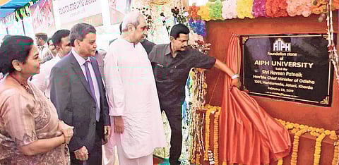 CM Naveen Patnaik laying foundation stone for the AIPH University | Express