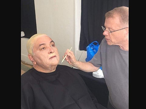 Rishi Kapoor with Oscar-winning make up artist Greg Cannom. (Photo | Rishi Kapoor Twitter)