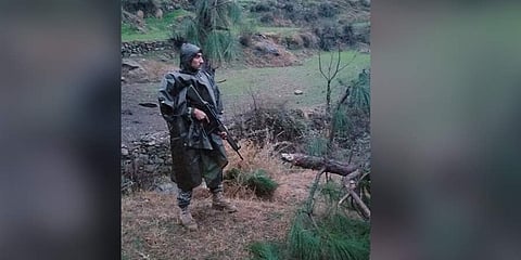 A Pakistani soldier stands guard in the area where Indian jets strike in Jaba near Balakot, in Pakistan, Tuesday, Feb. 26, 2019. Pakistan said India launched an airstrike on its territory early Tuesday that caused no casualties, while India said it target