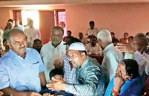 Tension prevailed at Hyderabad collectorate on Monday as farmers got into an altercation with district authority during hearing | Express