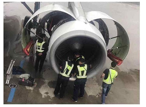Clearly, the airline being named 'Lucky Air' has not been of much help. (Photo | Twitter @aviation24_be)