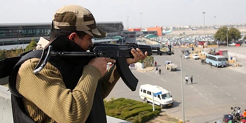 Image of a security personnal for representation purpose. (Photo | Shekhar Yadav/ EPS)