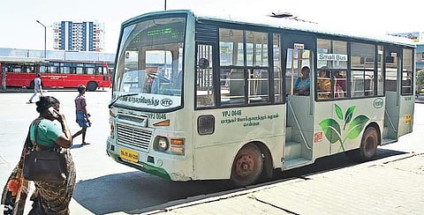 A mini bus in Chennai