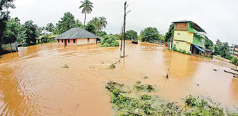 Houses on the banks of Kabani river near Panamaram, Wayanad | Express