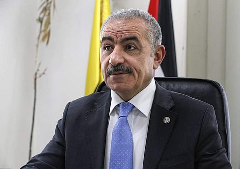 Newly-appointed Palestinian Prime Minister Mohammad Shtayyeh speaks at his office in the West Bank city of Ramallah on March 10, 2019. (Photo | AFP)