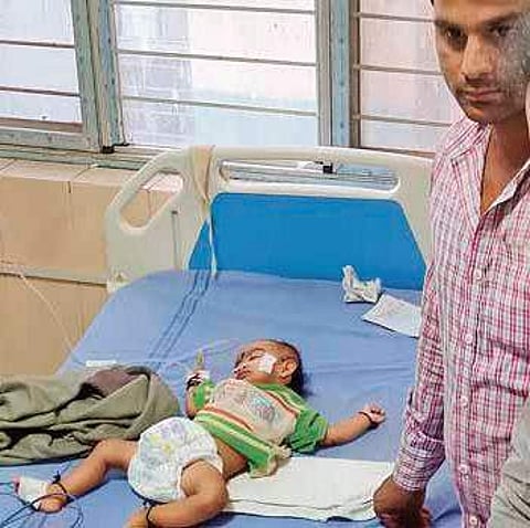 File photo of one of the babies admitted | Express