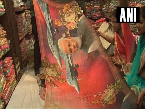 A number of women are bringing other women along with them to buy the sarees. (Photo | ANI)