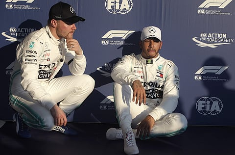 Mercedes locked up the front row as Bottas sits in second spot | AP