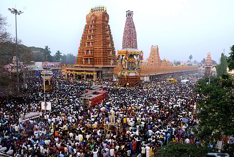 Image of Pancha Rathosava festival in Nanjangud used for representational purpose (File Photo | EPS/Udayshankar S)