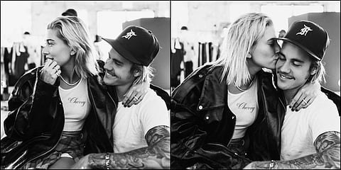 Justin Bieber with his wife Hailey Baldwin. (Photo | Justin Bieber Instagram)