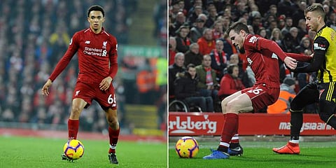 Trent Alexander-Arnold and Andy Robertson provided the assists for all five goals against Watford | AP