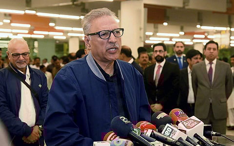 Pakistan President Arif Alvi (File | AP)