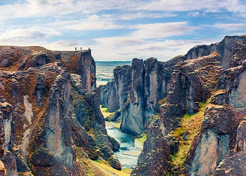 Canyon of Fjaorargljufur. (Photo: Twitter)