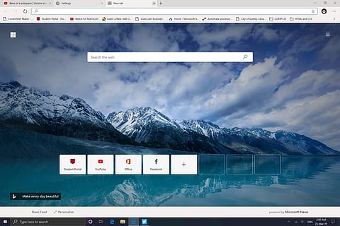 First look at Microsoft Edge's browser on Chromium (Photo | Twitter)