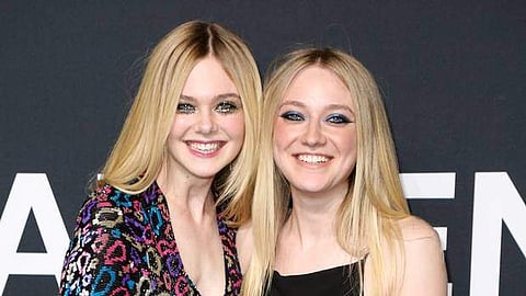 (L-R) Elle Fanning and her older sister Dakota Fanning (Photo | AP)