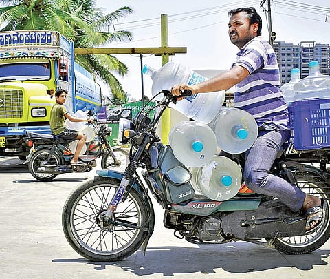 With mercury hitting the roof, water crisis has now become a headache for many in Bengaluru Central. This, however, has come as a boon for those selling water