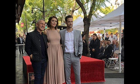Mandy Moore received the star in the presence of her 'This Is Us' castmates and her 'A Walk to Remember' co-star, Shane West. (Photo | Twitter)