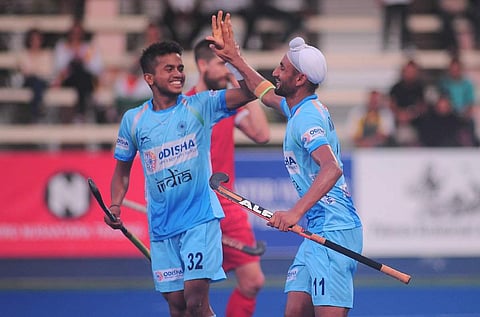 India beat Canada to enter finals of Azlan Shah Tournament. (Photo | Hockey India, Twitter)