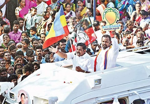 Chief Minister Edappadi K Palaniswami campaign for Chennai Central constituency candidate Sam Paul (PMK) on Tuesday | Ashwin Prasath