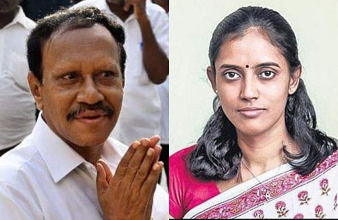 AIADMK's M Thambidurai and Congress' S Jothimani will lock heads at Karur.