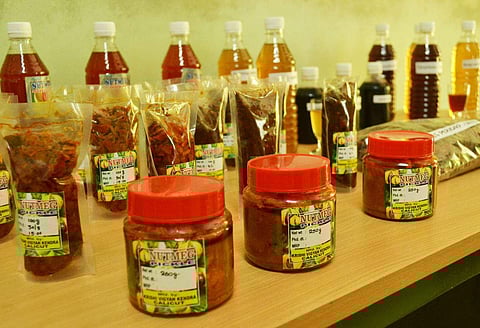 : Nutmeg products developed by the Krishi Vigyan Kendra (File Photo | EPS)