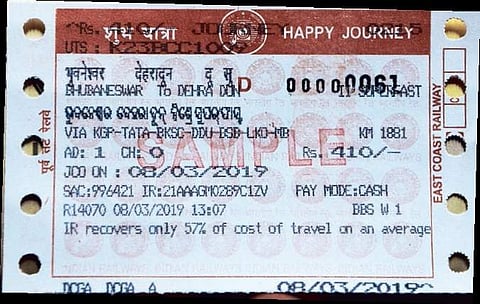 Unreserved train tickets in Odia from April 1