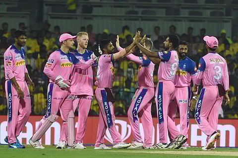Rajasthan Royals captain Ajinkya Rahane has been fined Rs 12 lakh for maintaining a slow over-rate during the IPL match between against Chennai Super Kings here. (Photo | Ashwin Prasath/EPS)