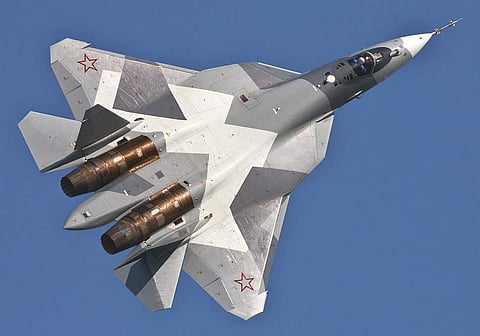 Russia's new Sukhoi Su-57. (Photo | uacrussia.ru)