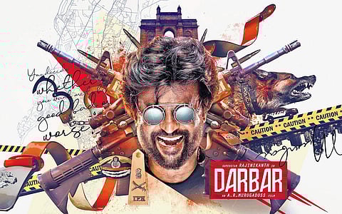 Rajinikanth's 'Darbar' first look poster.