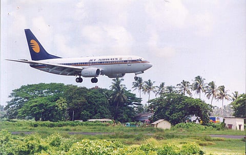 As of Thursday noon, Jet Airways operated just 14 planes-- way down from 123 planes in operations at the peak (File Photo | EPS)