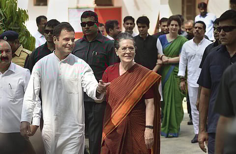 UPA chairperson Sonia Gandhi after filing her nomination papers for Raebareli Lok Sabha seat in Raebareli. (Photo | PTI)