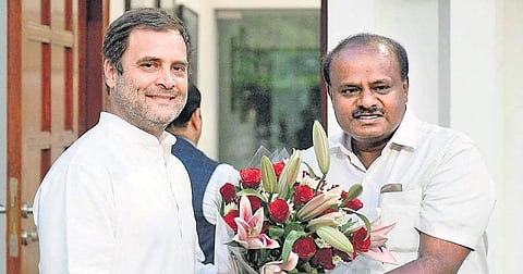 Congress and JD(S) will address a joint rally in KR Nagar on Saturday| Express