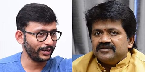 Kollywood actors RJ Balaji (L) and JK Rithesh (Photo | Cinema Express)