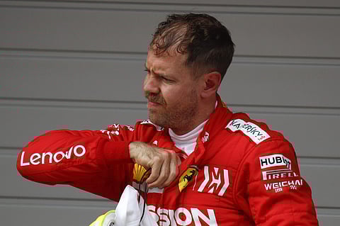 Ferrari's Vettel was third but Charles Leclerc finished fifth| AP