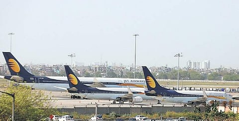 Jet Airways flights parked at IGI airport in New Delhi | SHEKHAR YADAV