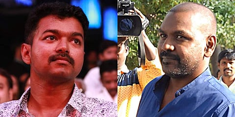 Kollywood actors Vijay (L) and Raghava Lawrence (File Phot o| EPS)