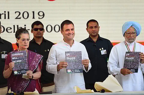 Congress manifesto 2019. (Photo | PTI)
