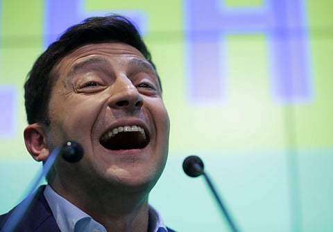 Ukrainian comedian and presidential candidate Volodymyr Zelenskiy (Photo | AP)