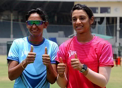 Captains of Trailblazers and Supernovas, Smriti Mandhana and Harmanpreet Kaur (Twitter | Indian Premier League)