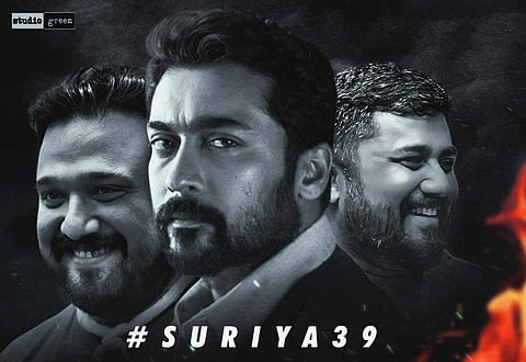 Actor Suriya's 39th film will be directed by Siva and bankrolled by KE Gnanavel Raja's Studio Green. (Photo | Suriya Twitter)