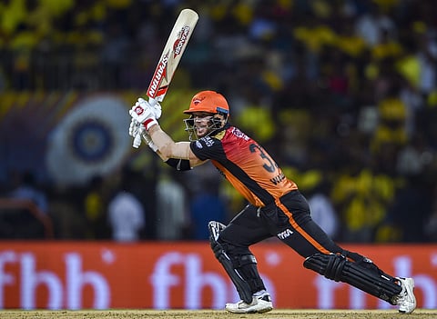 SRH batsman David Warner. (Photo | PTI)