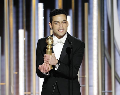 Rami Malek won the much deserved best actor, Drama for his phenomenal portrayal of legendary Freddy Mercury in Bohemian Rhapsody. (Photo: AP)