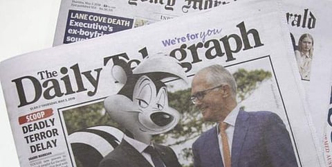 The logo of Australia's Daily Telegraph used for representational purposes only. (Photo | AP)