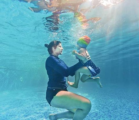 From swimming to somersaults… Infants, toddlers take to a ‘fit lifestyle’