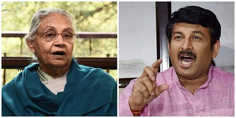 Sheila Dikshit will take on Manoj Tiwari in North-East Delhi constituency (Photos | PTI)