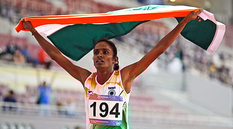 Gold: Gomathi Marimuthu - Women’s 800m (Photo | AP)