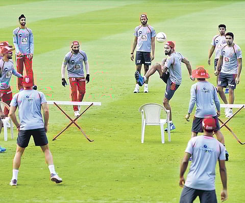 A win against Sunrisers Hyderabad on Monday will put Kings XI Punjab in a good spot in the race for playoffs. The teams are level on 10 points | R SATISH BABU