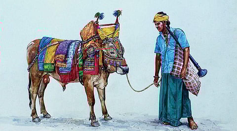 A painting by SAV Elaiyaraja