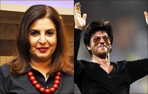 Farah Khan and Shah Rukh Khan. (Photo | FB)